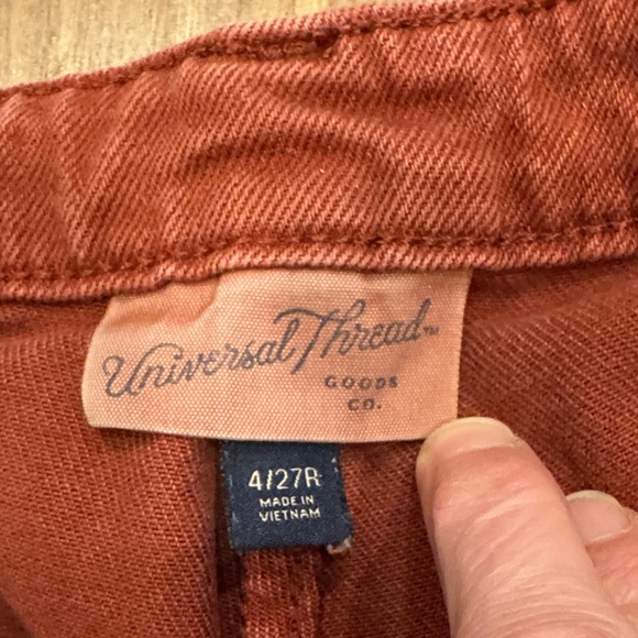 Universal Thread Co. Rust High Rise Wide Leg  Crop Pants size 27/4 - Picture 6 of 12